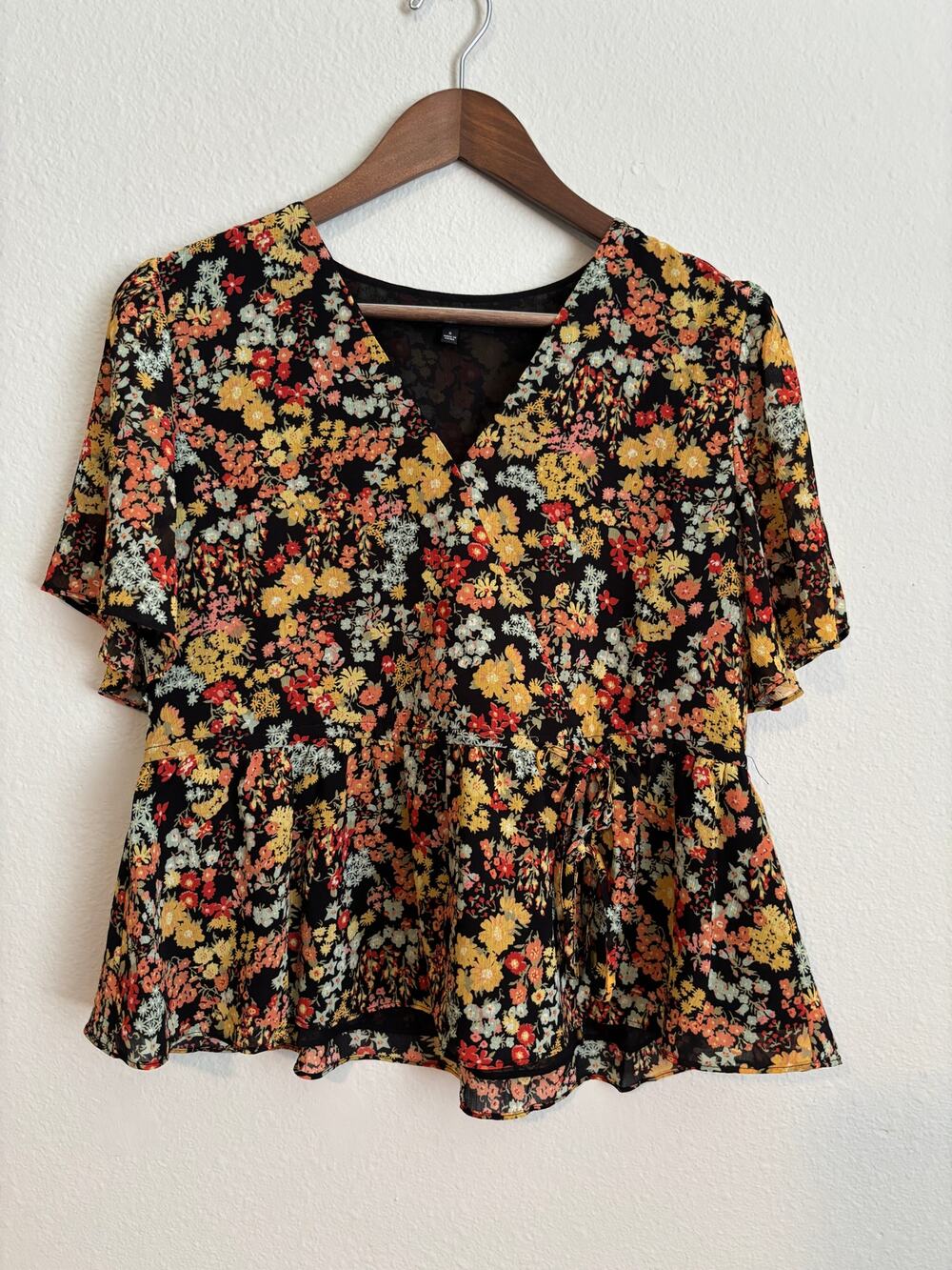 Madewell Floral Blouse Small